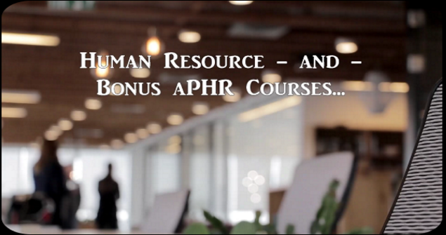 Human Resource and aPHR new mini class